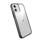 Speck Products Presidio Perfect-Clear Impact Geo iPhone 12, iPhone 12 Pro Case, Clear/Black