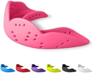 SISU Aero Medium Mouthguard, Hot Pink - 1.6mm Thin - Custom-Molded Fit - Slim Design - Remoldable Up to 20 Times - for Team Sports - Non Toxic