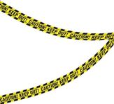 Amscan Halloween Value Caution Plastic Tape Banner