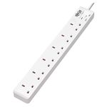 Tripp Lite by Eaton – Outlet Power Strip – PS6B18 – 6 British BS1363A outlets – 1,8m Cord - White