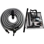 Cen-Tec Systems 97327 Central Vacuum Low Voltage Attachment Kit with Switch Control Hose, 40 Ft, Black