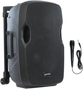 Gemini Sound AS-12TOGO: Vibrant 12-Inch Woofer, Long-Lasting Battery, Portable Bluetooth Speaker System, 1500W Dynamic Sound for Parties & Karaoke, FM Radio, User-Friendly for Music Lovers