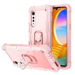 Asuwish Phone Case for LG Velvet 5G/LGVelvet Verizon G5 UW T-Mobile 2020 Cover with Ring Holder Stand Shockproof Heavy Duty Cell Accessories Protective LM G900UM 4G Tmobile Women Men Rose Gold