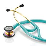 ADC Adscope 601 Convertible Cardiology Stethoscope with Tunable AFD Technology, Adult Diaphragm and Adult Bell or Pediatric Diaphragm, 28 inch Length, Iridescent Metallic Caribbean