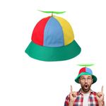 SIEBOLD Propeller hat,Helicopter Hat,Propeller Cap,Funny hat,with Night Glow Propeller,for Adults and Children Party hat for Fancy Dress Party Favors（57cm）