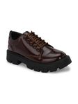 Leo Men's Chic and Chunky Comfortable Casual Shoes Coffee Brown