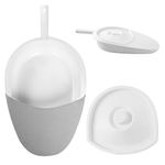 Lvyeyung Bedpans with Anti-Odor Cover for Men and Women, Bed Pan with Detachable Handle and Lid, Portable Bed Urinal, Easy to Clean, Bed Pans for Females, Elderly Men,Women，Heavy Duty Large Bariatric Bedpan for Bedridden Patients