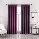 nanbowang Velvet Curtains - 90 Inch Soft Curtains Thermal Insulated Curtains Window Treatment for Bedroom Blackout Velvet Curtain Panels Set of 2 Panels