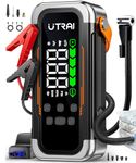 13 in 1 Car Jump Starter with Air Compressor & Air Blower, UTRAI 6000A 150PSI Car Battery Booster Jump Starter (All Gas/10L Diesel), Portable Battery Booster Pack with 3 LED Light, Storage Case