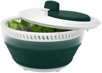 Starfrit Collapsible Salad Spinner 3L Capacity - Compact Storage - Basket Doubles as Colander - Bowl Can Be Used For Serving