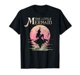 Disney The Little Mermaid Ariel Rock Moon Silhouette T-Shirt T-Shirt