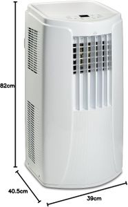 BLU12 12,000 BTU Portable Air Conditioner – Heat, Cool, Dehumidify, Remote, for Rooms up to 30m²