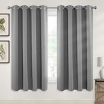 CUCRAF Room Darkening Curtains for Bedroom,Light Blocking Drapes for Living Room/Nursery/Small Window,Set of 2 Blackout Curtain Panels (52 x 63 Inches,Light Grey)