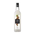 1883 Maison Routin Premium Almond Syrup for Coffee, Lattes, Hot Chocolate, Cocktails, Desserts Glass 1L