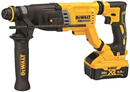 DEWALT 20V MAX Rotary Hammer, SDS Plus Kit, 1-1/8-Inch, Cordless (DCH263R2)