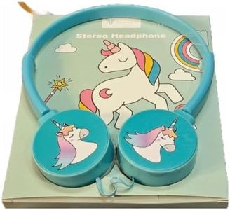 AMB Unicorn headfone Wire Headphone Design 3.5mm Jack Portable Headphone for Home, Travel, Online Classes, for Kids Boys & Girls. and Best Birthday Gift Item