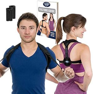 FlexGuard Support Posture Corrector for Women and Men - Adjustable Upper Back & Shoulder Brace Trainer for Slouching, Neck Hump and Hunched Shoulders - Medium/Large