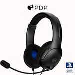 PDP Gaming LVL40 Wired Stereo Headset With Noise Cancelling Microphone: Black - PS5/PS4