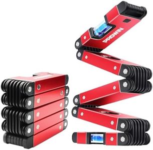 Prowin 28-Inch Multi-Function Foldable Level Tool, Magnetic Foldable Ruler with 45°/90°/180° Vials, Compact and Precise Angle Measuring Tool for Woodworking, Construction, DIY Projects Gifts for Men