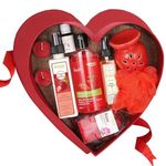 BodyHerbals Luxury Bath and Body Care Spa Hamper Diwali Gift Set for Women & Men| Skin Care Kit with Signature Strawberry & Rose Range | Gift Box Hamper For Couple| 8 Pcs| Luxury Gift for Birthdays, Anniversaries, Deepawali and Special Celebrations| 100 % Vegan