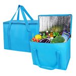 musbus xtra large XXXL Insulated Food Delivery Bag Cooler Bags Keep Food Warm Catering 2链接, Blue, X-Large（16W x 12.5H x 9D）, Insulated（soft）