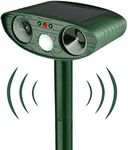 Ultrasonic Cat Repellent, Cat Deterrents Solar Mole Repellent, Outdoor Waterproof Ultrasonic Animal Repeller with Motion Sensor for Farm Garden Yard Dogs Cats Birds Squirrels Deterrent