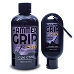 Hammer Grip Liquid Chalk – Ideal for Weightlifting, Gymnastics, Rock Climbing, Bowling, Gaming, Many More (250&50 ml)