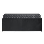 kwmobile Dust Cover Compatible with Logitech MX Keys Wireless - Computer Keyboard Protector Fabric Case - Black