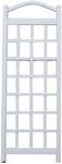 Dura-Trel Cambridge 28 by 75 Inch Indoor Outdoor Garden Trellis Plant Support for Vines and Climbing Plants, Flowers, and Vegetables, with Ground Anchors, White