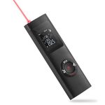 ZOOICE Laser Measurement Tool, 131ft/40M Portable Digital Laser Distance Meter,±1/16 inch High Accuracy, USB Rechargeable, Backlit Display, M/in/Ft Unit Switching, Pythagorean Mode, Measure Distance,