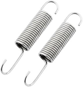 GNPADR GUPO 3-5/8"Stainless Steel Replacement Recliner Sofa Mechanism Tension Spring - Long Neck Hook (2PCS)/Silver