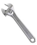 BUILDSKILL Adjustable Spanner 10" 250 mm, Easy Wrench & Spanner, Plumbing Tools, Adjustable Wrench for All Nut Sizes, Chrome Finish Coating, Lasered Scale (6 Months Warranty)