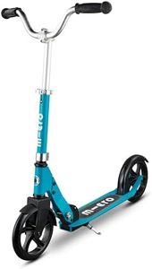 Micro Scooters | Cruiser Children's Scooter | Handlebar Adjustable | Lightweight | Foldable | Kickstand | 5-12yrs | Boys & Girls | Aqua