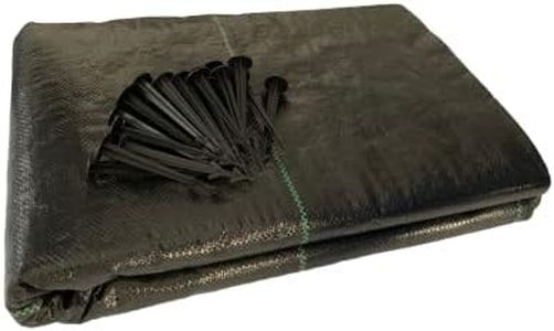 Yuzet Heavy Duty Weed Control Fabric, 1m x 50m, with 40 Free Pegs