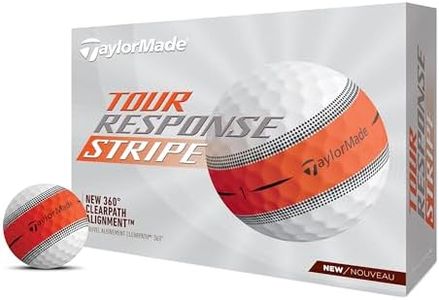 TaylorMade Golf TOUR RESPONSE STRIPE BALL ORANGE DOZEN