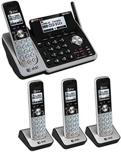 AT&T (TL88102) Dect 6.0 1-Handset 2-Line Landline Telephone Bundle with 3 Handsets and Dual Caller ID/Call Waiting