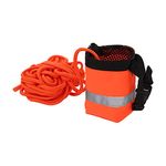 Water Floating Lifesaving Rope, Water Rescue Throw Bag with Life Saving Reflective Rope, Outdoor Professional Throwing Rope Rescue Lifeguard Rescue Lifeline, for Swimming Boat