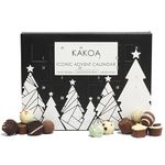 Kakoa Vegan Chocolate Advent Calendar - 24 Unique Dairy-Free Chocolates 310g | Biodegradable Packaging | Premium Dairy-Free Vegan Magazine Feature | Festive Fun For All | Great For Gifting