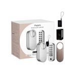 Aqara Smart Lock U200 Kit, Matter Over Thread, Keyless Entry Door Lock with Apple Home Key and Rechargeable Battery, Supports Apple Home, Alexa and SmartThings (Silver)