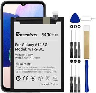 Timsenkoo Upgraded 5400mAh Replacement Battery WT-S-W1 for Samsung Galaxy A14 5G SM-A146U SM-A146U1 SM-A146B SM-A146P SM-A146W SM-S146VL SM-A146M Battery with Repair Tool Kits