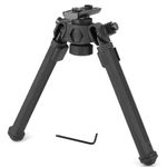 Mifhnby Rifle Bipod Mlok Picatinny Quick Detach Head with 360 Degrees Swivel 6 Adjustable Heights Bipod