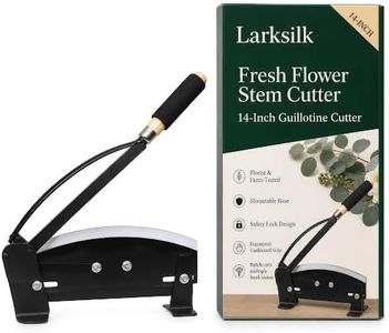 Larksilk 14-Inch Fresh Flower Stem Cutter — Professional Guillotine Cutter for Florists, Flower Farms & Wedding Designers — Mounts to Workbench, Cuts Roses, Lavender, Hydrangea & Woody Stems