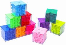 10-Pack Money Maze Puzzle Box - Unique Gift Holder for Money and Gift Cards, Fun Maze Puzzle Games for Kids and Adults, Ideal for Birthdays