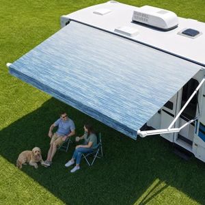 RV Awning Fabric Replacement, 20.8oz Heavy Duty 6-Layer Vinyl