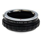 Fotodiox DLX Stretch Lens Mount Adapter-Canon EOS (EF/EF-S) D/SLR Lens to Fujifilm X-Series Mirrorless Camera Body with Macro Focusing Helicoid and Magnetic Drop-in Filters, Fotodiox Black/Chrome