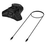 kwmobile Bluetooth Mouse Charger and Docking Station Compatible with Logitech G PRO X Superlight/G Pro Wireless / G903 / G703 / G403 Station - Black