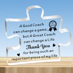 JMIMO Coach Gifts Soccer Football Coach Gifts Acrylic Thank You Gifts for Runner Baseball Softball Volleyball Coaches Keepsake