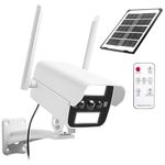 onovatpol Fake Camera with Motion Sensor Light&Doorbell, Fake Security Camera as Solar Street Light, Dummy Security Camera&Store Welcome Buzzer Monitor for Outdoor&Indoor (Solar+Battery)