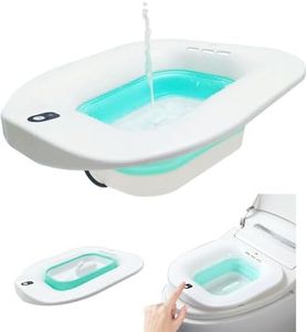 Electric Sitz Bath for Toilet Seat Hemorrhoids Sitz Bath Postpartum Care Tub,Sitz Baths Salts Bowl,Foldable Flusher Bath Basin,Collapsible Sits Bath Soak Pan for Women,Elderly,Maternity,Pregnant Women