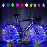 KIRIKIT Bike Wheel Lights, 2 Tire Bike Spoke Light for Kids-Super Bright Waterproof Night Riding LED Bicycle Accessories with Batteries for Adult and Kid Gift